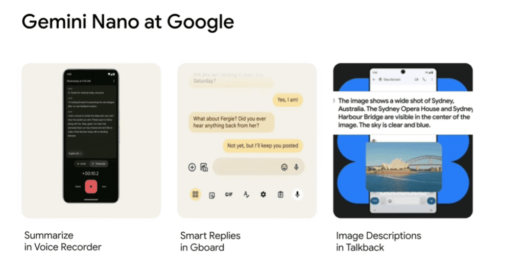 Gemini Nano running on-device