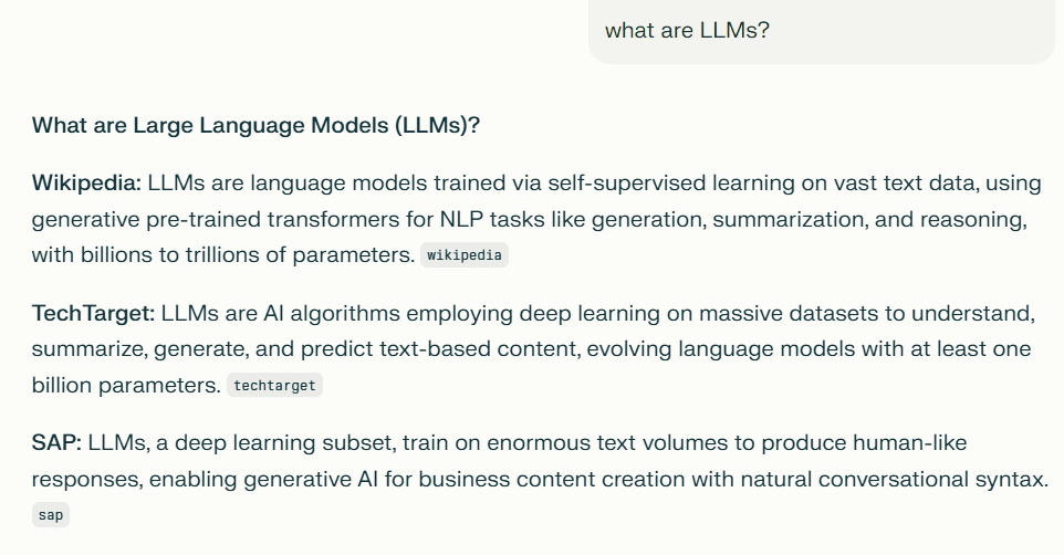 Image showing Perplexity parallel searching