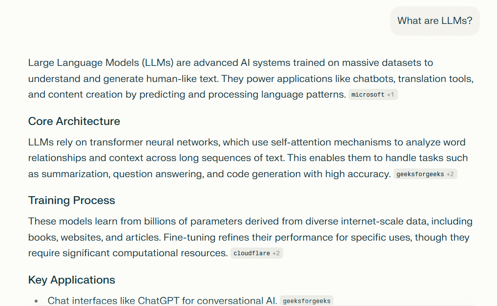 What are LLMs result in perplexity