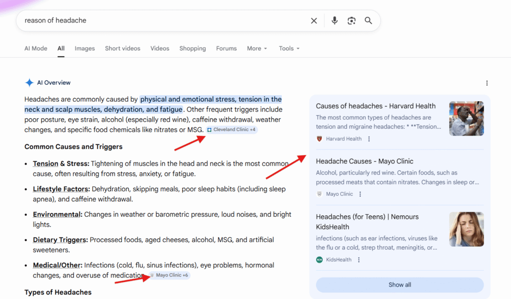 AI Tools Searching the web to answer a particular query