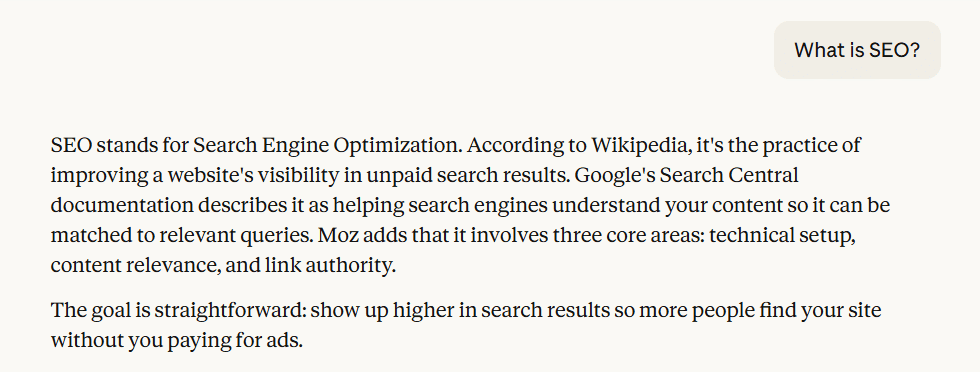 Example of AI Mentions