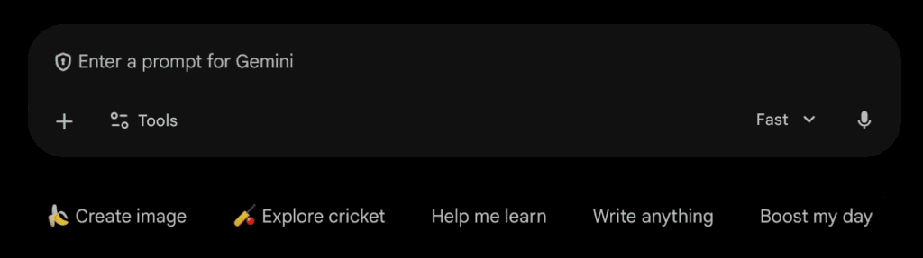 Gemini with supported formats