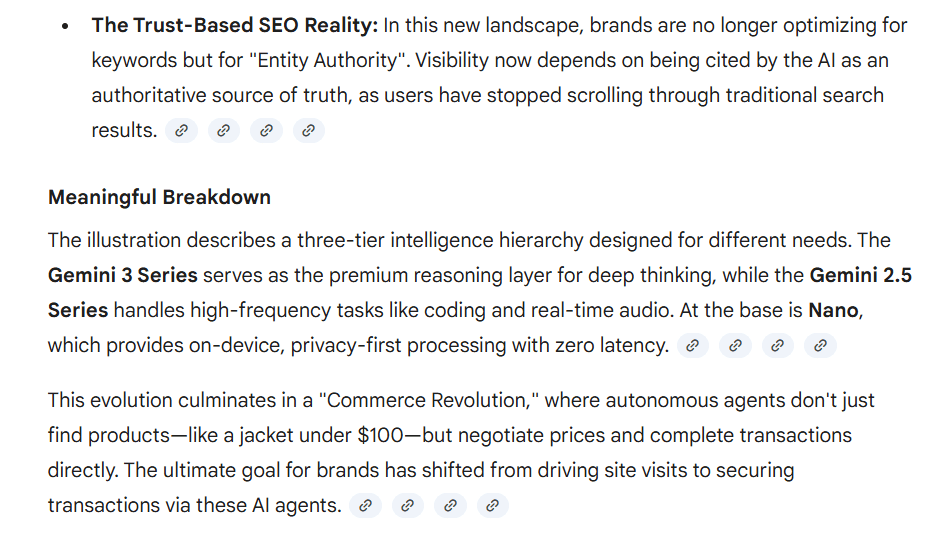 Gemini’s response to the image analysis prompts