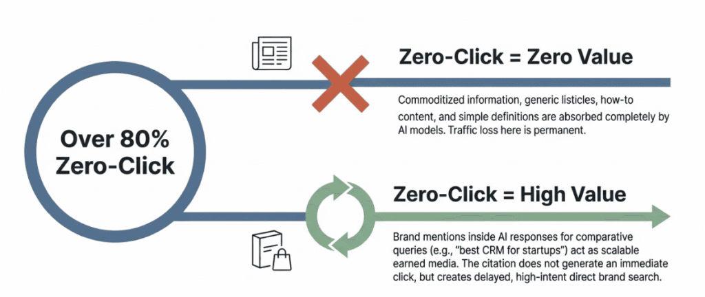 High value of brand mentions in zero-click searches