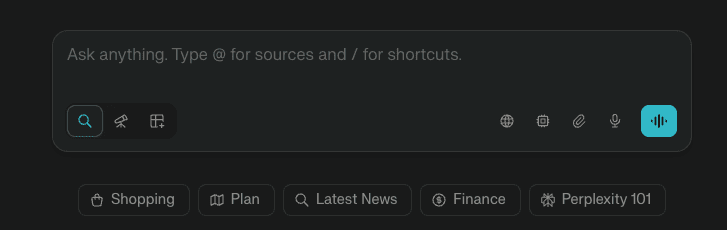 Perplexity with supported formats