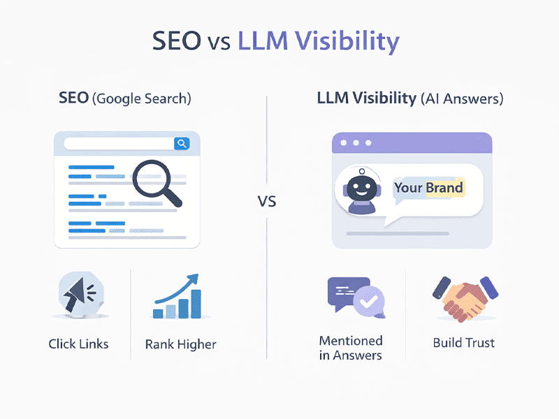 SEO vs LLM Visibility