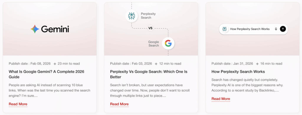 Blog schema with context information