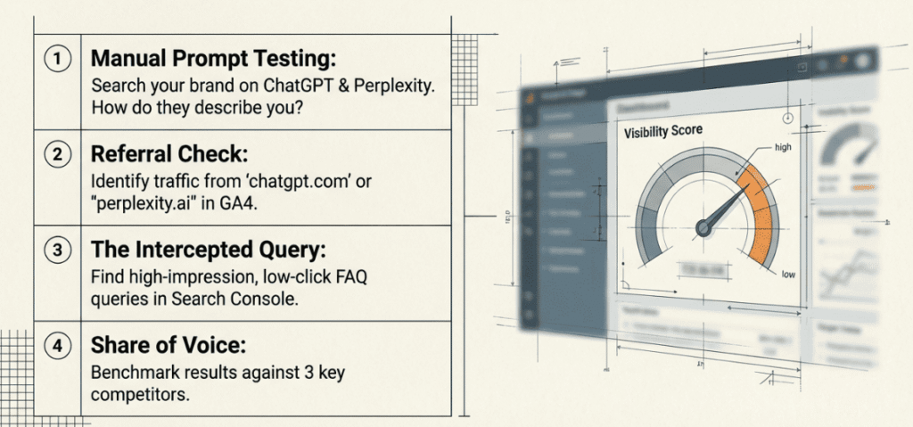 Phase one GEO audit steps for AI visibility