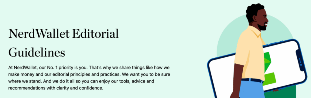 Nerdwallet editorial guideline