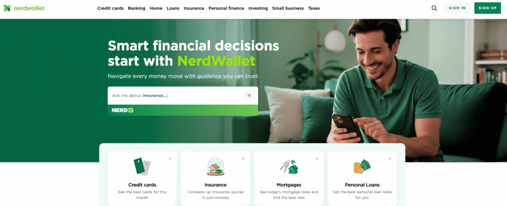 NerdWallet as EEAT example