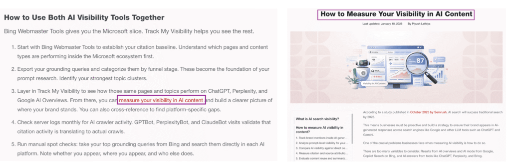 Internal link example