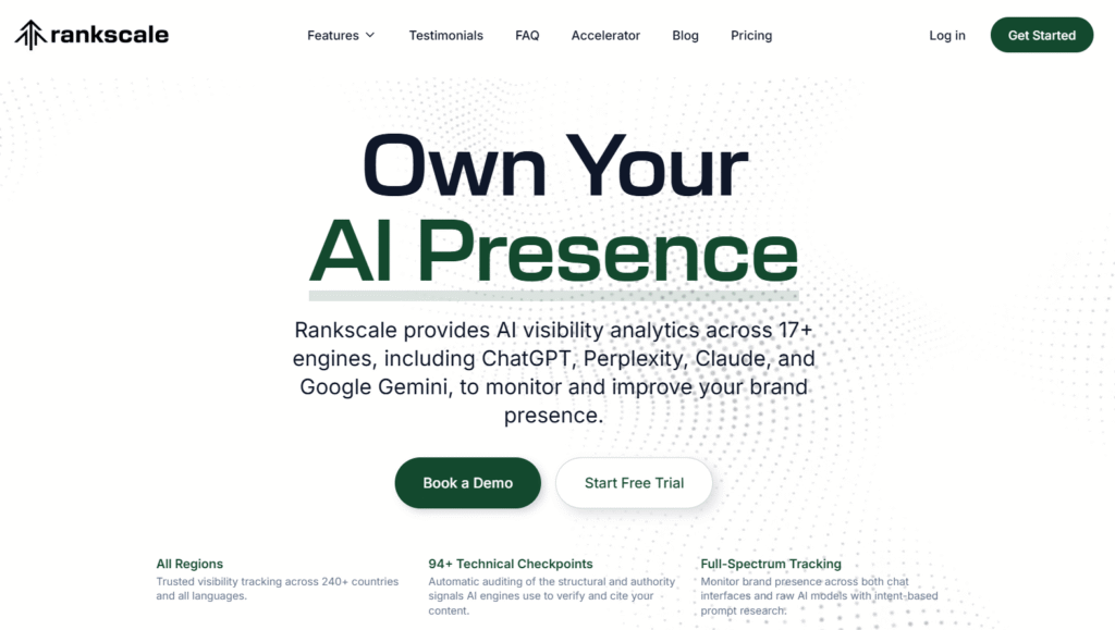 RankScale homepage