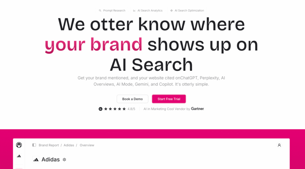 Otterly AI home page